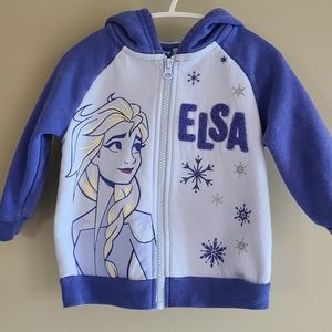 Disney FROZEN purple zip up hoodie